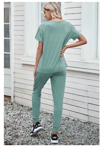 Solid Color Pajama Suit