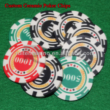 10g Professional Ceramic Poker Chips Custom Poker Chips Wheat Chips
