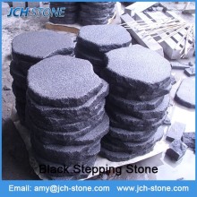 Natural black stepping stone building material