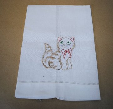 Cat design Guest Towel