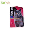 Bolsa de comida para animais de estimação com impressão colorida e bolsa de reforço para ração para peixes com boa vedação