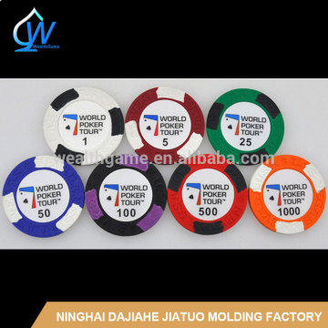 14g Two-Tone Lasvegas Nevada Clay Poker Chips with WPT design