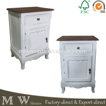 french country style antique white bed side tables, recycled wood bed side table nightstand, bed side tables wooden