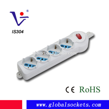 16A socket with switch