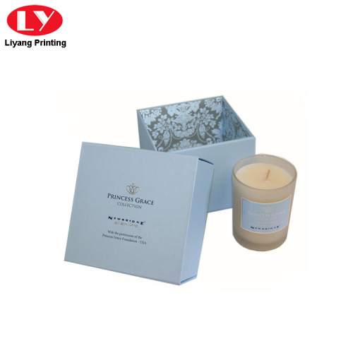 candle box paper packaging box with lid