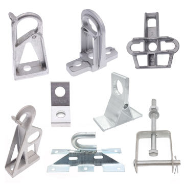 Overhead line power fitting steel iron anchoring bracket Optical Aluminum Alloy Mounting Universal Pole Bracket