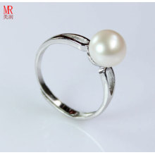 925 Solid Silver Wedding Nature Pearl Ring (ER1603)