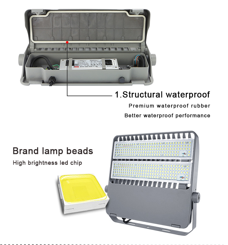 KCD high lumen ip65 waterproof 100w 200w 300w 400w 500w 600w 700w 1000w outdoor stadium module led flood light