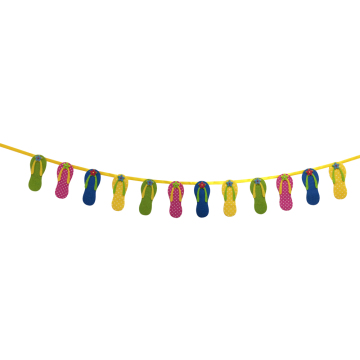 Hawaii Summer themed birthday party bunting banner