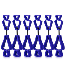 BOZZYS Blue Plastic Glove Clips - Multi-Purpose Work Glove Holders for Construction and Labor
