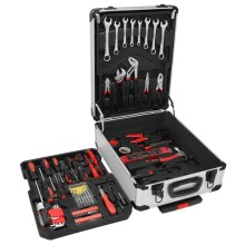 187 Pcs Dr Socket Wrench Set - Professional Tool Kit with Aluminum Case and Rolling Tool Box