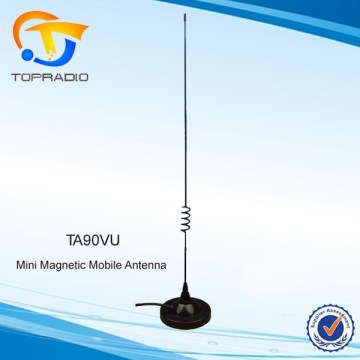 TOPRADIO Mini Magnetic Mobile Antenna UHF VHF Dual Band Antenna