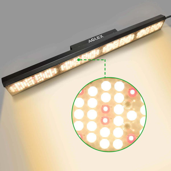 전체 스펙트럼 디밍이 가능한 수직 LED RGOW 라이트