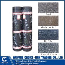 3mm Aluminum sbs modified bitumen waterproof membrane