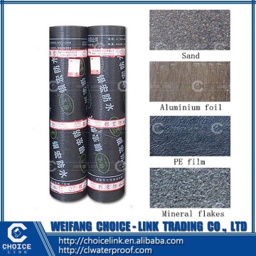 3mm Aluminum sbs modified bitumen waterproof membrane