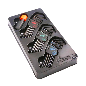 36Pcs Long Arm Inch/Metric/Torx Ball End Allen Wrench Hex Key Set