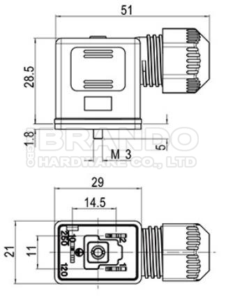 waterproof DIN43650B