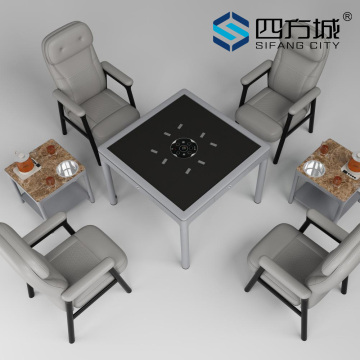 Automatic Mahjong Table T560 in Mist Blue Grey