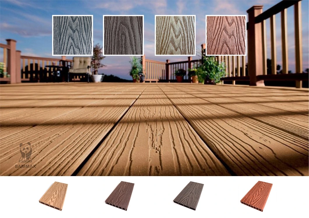 Recycled Eco-Friendly Water Resistant Engineered Wood Ploymer Deep Embossing Composite Flooring