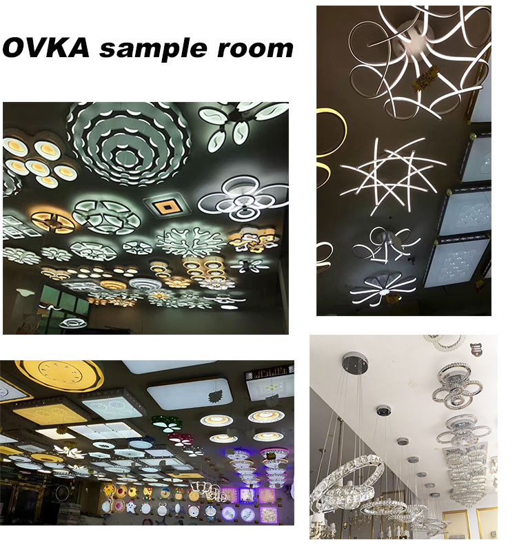 New style chandelier led pendant light creative rectangular dining table hanging lamp