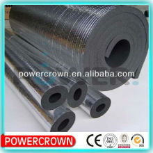 thermal insulation rubber foam insulation hose/water hose rubber insulation OEM size with aluminium foil facing
