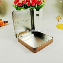 hinge packing box wholesale metal custom made tin gift pack box