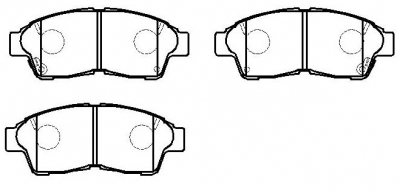 DAIHATSU Altis brake pads 7441-D562