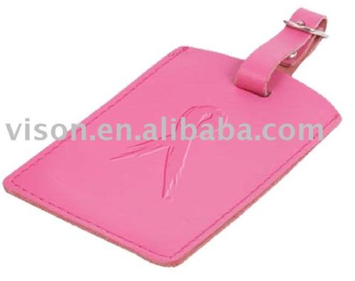 Cheapest PU leather luggage tag , luggage tag manufacturer luggage tag