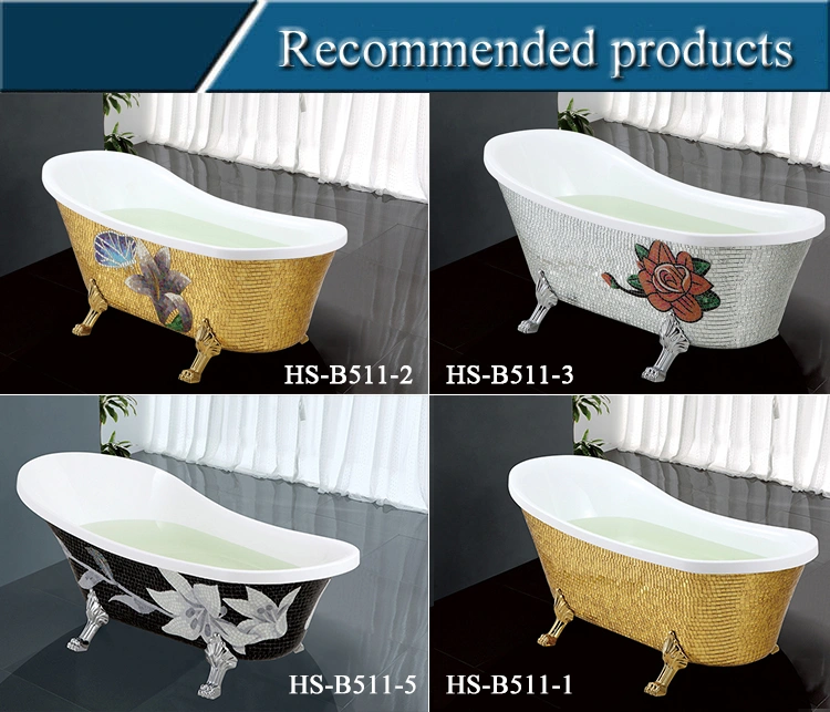 Oval Shape Air Hydro-Massage Small Freestanding Bath Movable Bathtub