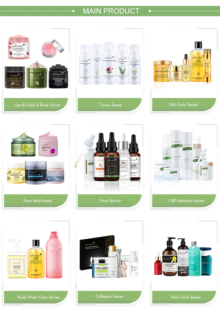 Wholesales OEM/ODM Private Label Skincare Nourish Whitening Anti-Aging Comfortable Moisturzing Hemp Vqs Essential Oil