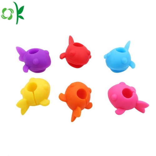 Silicone Fish Design Glass Wine Wine Bia Marker