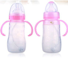 new silicone baby bottle to emulate the real thing
