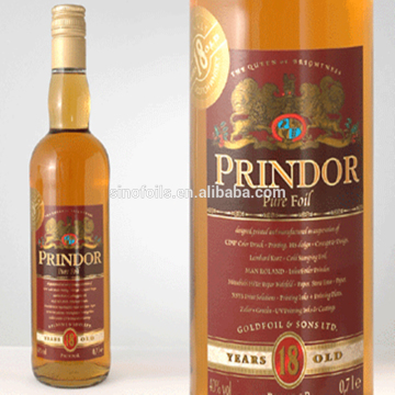 Sino foils-Cold printing foil for bottle