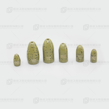 Tungsten alloy worm fishing sinker weight