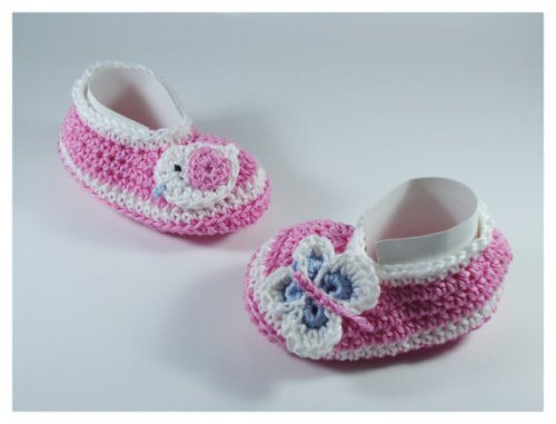 Crochet bayi Kasut Kasut Ballet Flats bayi adat