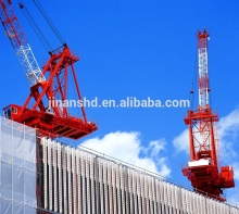 luffing jib tower crane to bridge subway construction