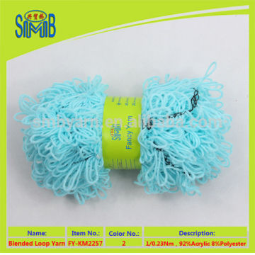2016 new design popular big fancy boucle yarns for knitting scarf