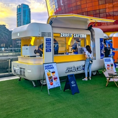 Multi-functional Street Food Cart for Commercial Use