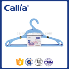Hot Sell Custom Home Plastic Cloth Hangers Blue Plastic Hanger