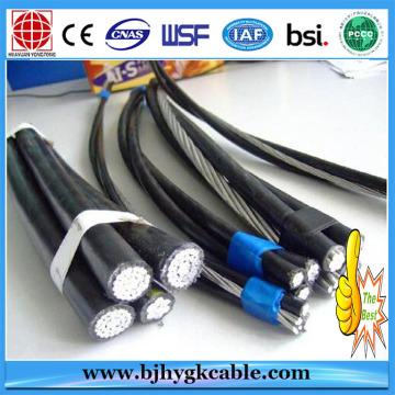 Cable aislado aéreo condensado circular de aluminio profesional