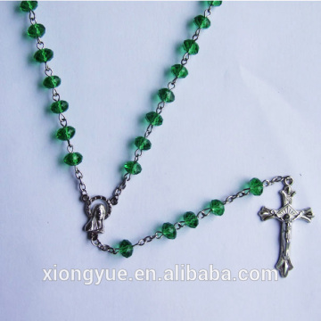 Handmade Faced Glass Beads Holy Rosary Beads Necklace