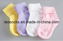 Double Needle Baby Cotton Socks