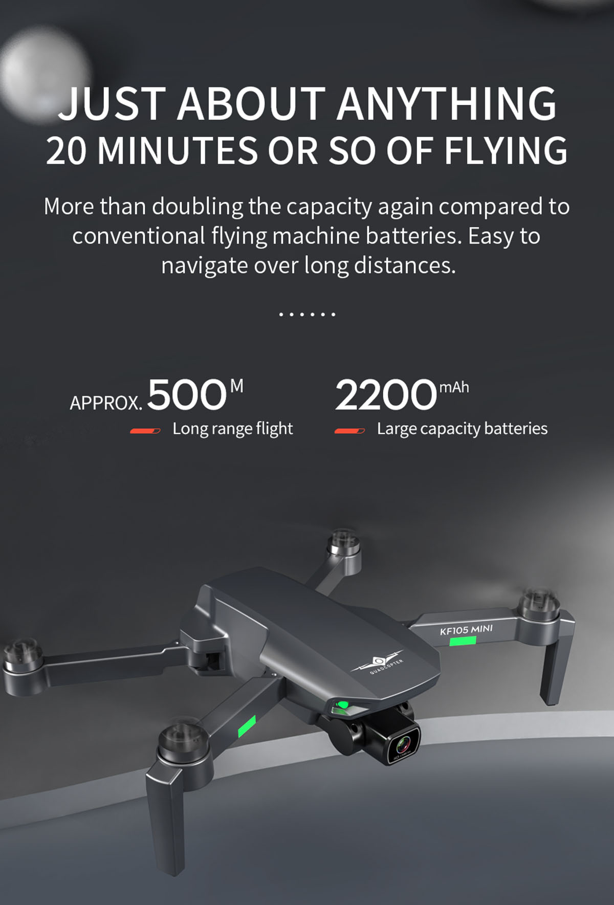 KF105 Drone 4K HD Camera GPS Brushless EIS Anti-Shake Photography Professional Image Transmission Foldable RC Quadcopter