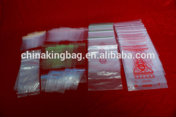 LDPE clear hazard LDPE zipper bag