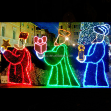 2D LED Rope Light Nativity Scene for Christmas Lawn Decoration
