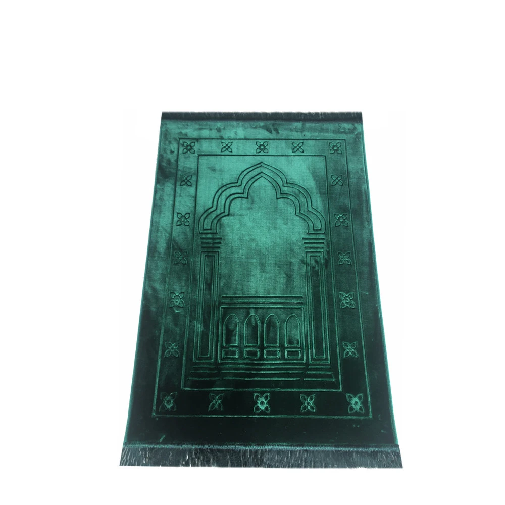 2021 Fashion Islamic Foldable Praying Rug Sejadah Travel Muslim Prayer Mat with Backres1 Buyer