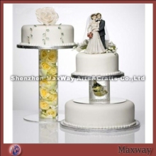 Elegant crystal perspex wedding cupcake stand