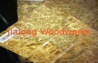 Golden Camphor Burl Wood Veneer , Natural Wood Veneer For D