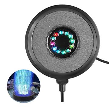 Multi-colored Submersible Fish Tank Disk Lamp