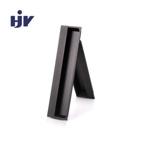 recessed door pulls matt black